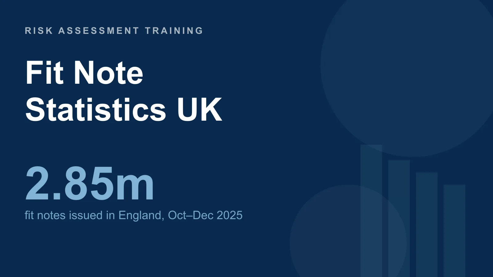 Fit note statistics UK: how many fit notes GPs issue in England and what they say